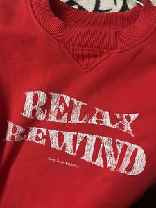 H&amp;M Red  Relax Rewind Graphic Sweatshirt