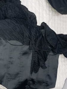 Elegant Black Velvet Corset Top