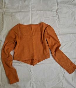 Cropped Long Sleeve Top