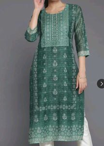 Libas Chanderi silk heavy work kurta