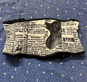 Vintage Newspaper Print Corset belt
