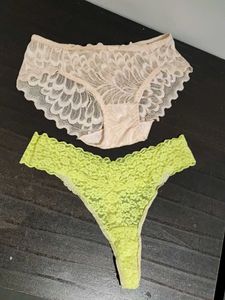Lace Briefs and Thong Set