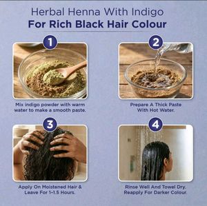 For black Hair- Bio Organic Indigo 🌿 powder