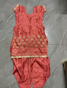 Coral Silk metallic thread New suit