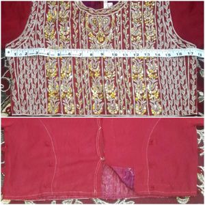 Beautiful ❤️ 4 Piece Marhoon Partywear Lehenga