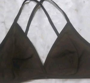 Stylish Dark Brown Halter Neck Bra