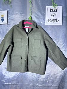 Reserved Olive Green Utility Jacket