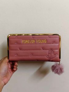 Forever Young Pink Quilted Wallet