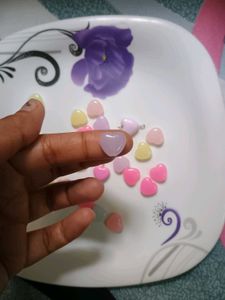 Jelly Heart Charms(pack of 20)