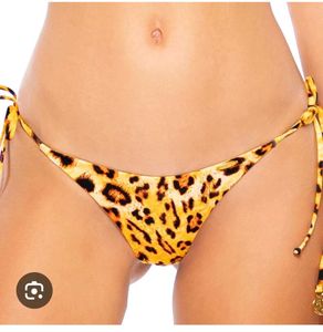 Leopard Print Tie-Side Bikini panty