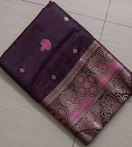 Exquisite Satin Silk Saree