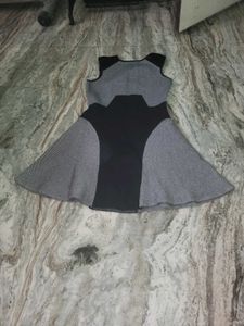 Unique Color Block Mini Dress