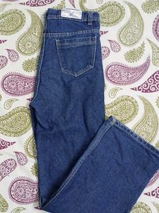 Distressed Blue Denim Jeans