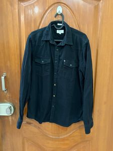 Men's Black Long Sleeve Western Shirt