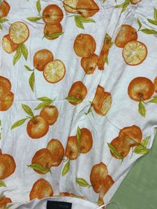 ZARA VIBRANT CITRUS PRINT DRESS