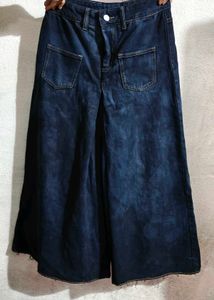 Wide Leg Denim Pants