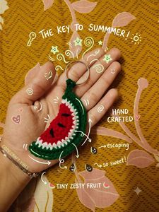 Handmade Watermelon Keychain 🍉