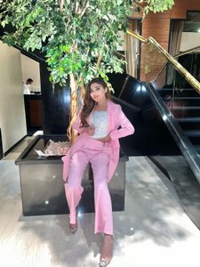Pink Pant Suit Set