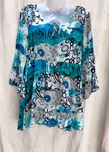 Bohemian Print Tunic Top