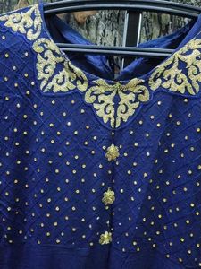 beautiful elegant Blue gown with duppata
