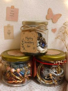 Gold-Tone Jewelry Collection in Jar