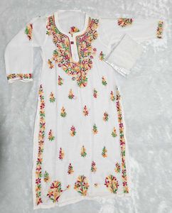 Multi Thread Georgette Kurti With Inner