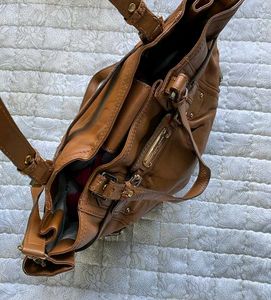 Michael Kors Brown Leather Tote Bag