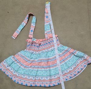 Charming Tiered Ruffle Pinafore Dress