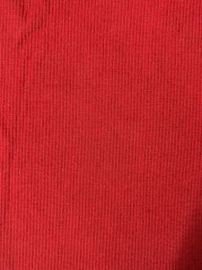 Red Ribbed Square Neck Top