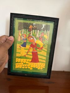 Framed Indian Folk Art Painting