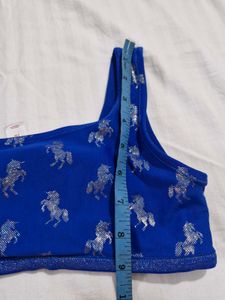 Blue Unicorn Bralette + inner short as freebie