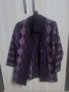 Stylish Diamond Pattern Jacket