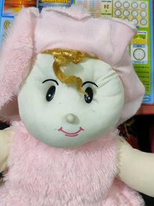 Adorable Pink Plush Doll