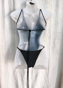 I. Black One-Piece Swimsuit