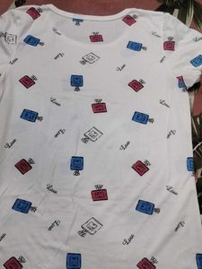 Cute Perfume Bottle Print T-Shirt