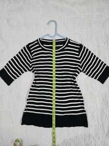 Classic Striped Knit Top fits S/M