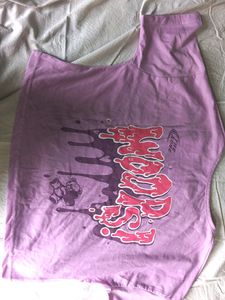 Lilac Bear Graphic Tank Top