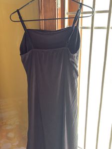 Black Ruched Midi Dress
