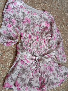 Floral Print Mini Dress