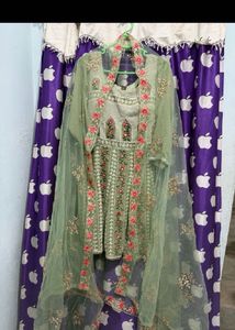 Embroidered Kurta Set with Dupatta