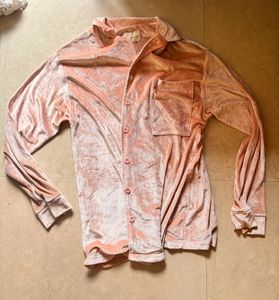 velvet tan shirt