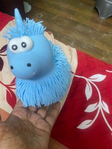 Blue Squishy Unicorn Toy
