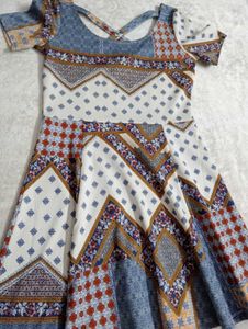 Patterned Mini Dress
