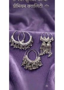 Stylish Jhumka Hoop Earrings Set