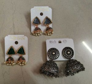 Charming Trio of Ethnic Earrings