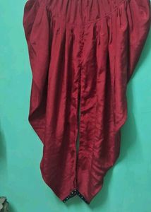 Elegant Red Dhoti Pants of 1