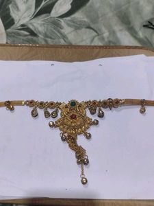 Elegant Gold Kamarbandh Belt with gungru