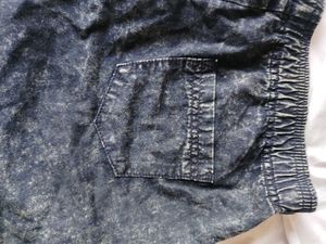 Stylish Acid Wash Denim Shorts