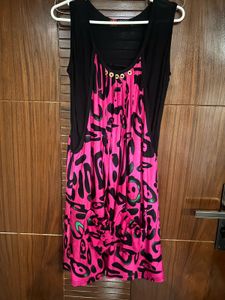 Vibrant Abstract Print Tunic Dress