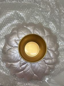 Vintage Flower fruit Holder,  Trinket Metal Dish